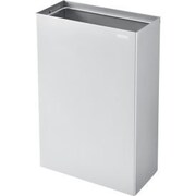GLOBAL EQUIPMENT Global Industrial„¢ Stainless Steel Wall Mount Trash Can, 11 Gallon 641438SS